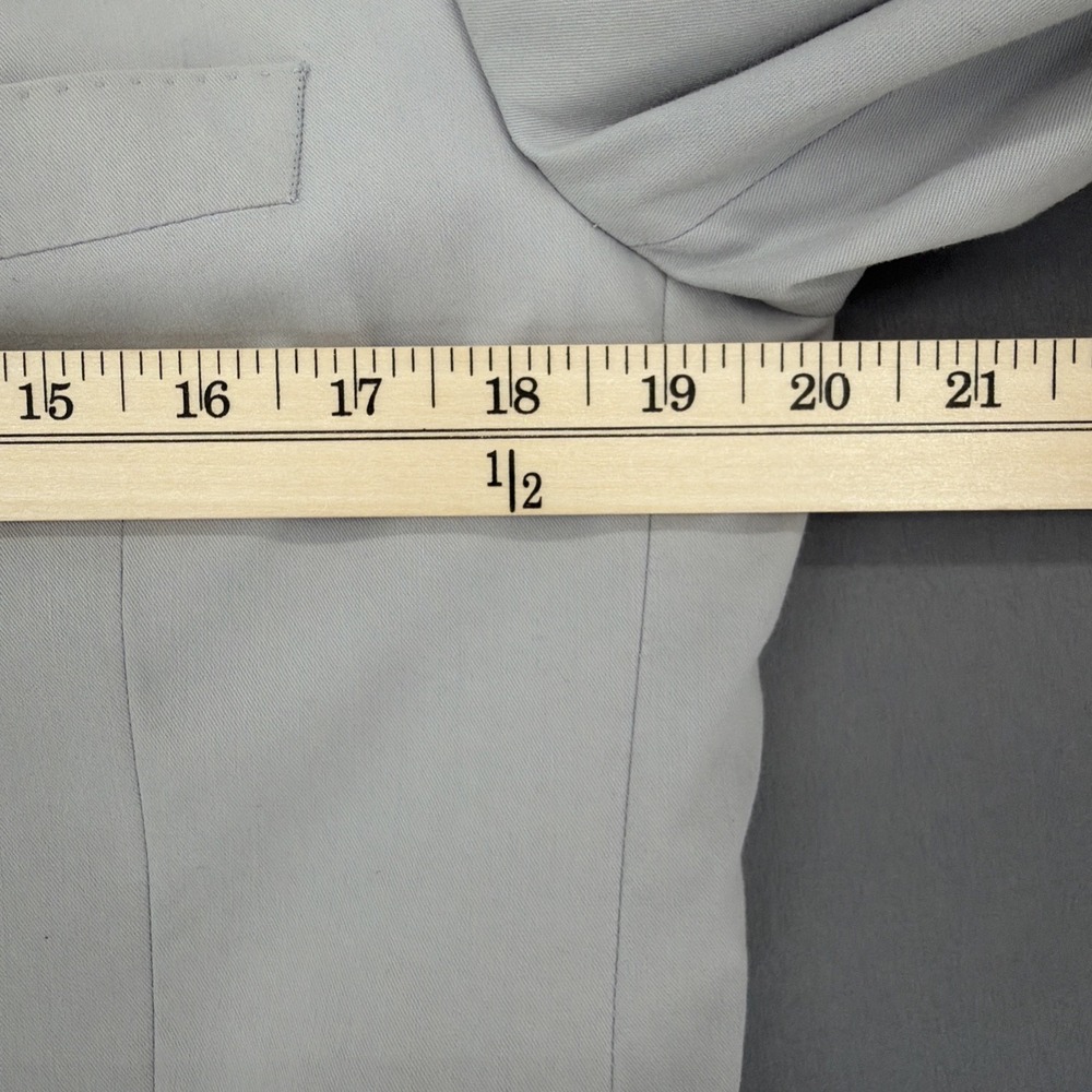 Vtg Esprit Collection Blazer Men's 36R Gray Cotton Nylon Sport Coat 2 Button - Picture 8 of 10